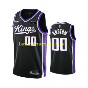 Maillot Basket Sacramento Kings Personnalisé Nike ICON EDITION 2023-2024 Noir Swingman - Homme